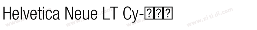 Helvetica Neue LT Cy字体转换